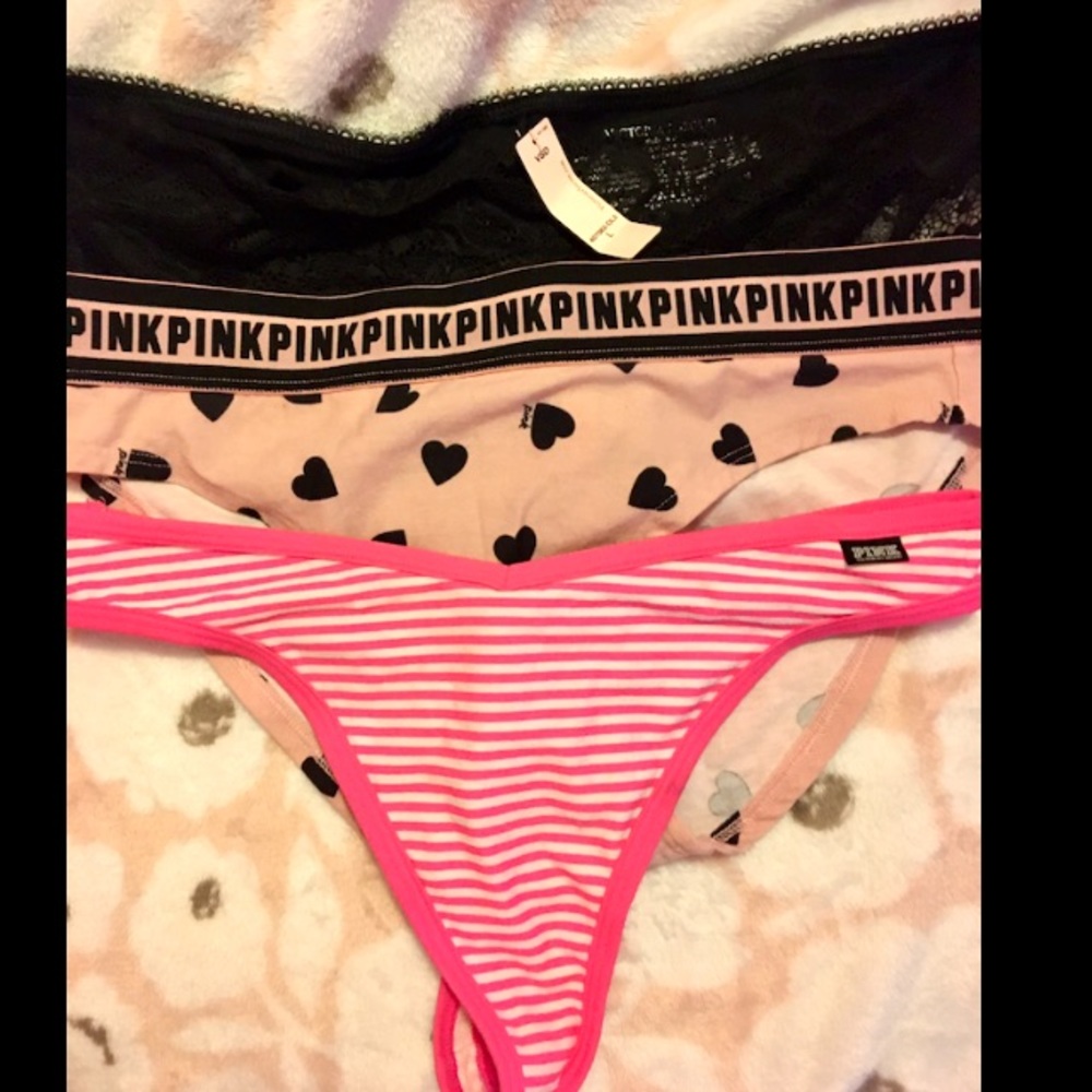 3 pairs of large vs/PINK panties